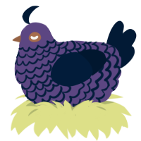 7, a overcast and tumblr chicken with a lace pattern
