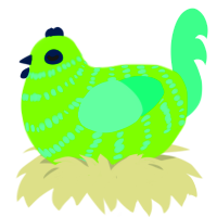 ウラニウム, a grass and spring chicken with a bar pattern