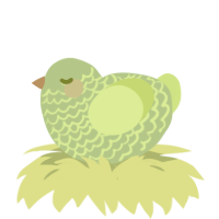 Jill Smith, a gluppy and apple chicken with a lace pattern