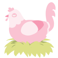 (unnamed), a rose chicken with a head pattern
