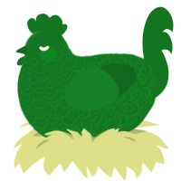 OMG omg omg, a leaf chicken with a double-lace pattern