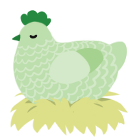 (unnamed), a gluppy chicken with a lace pattern