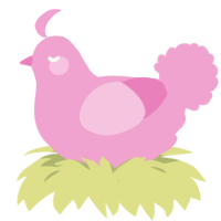 Pink, a pink chicken