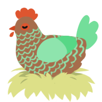 (unnamed), a brown and spring chicken with a lace pattern