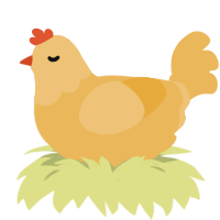 (unnamed), a honey chicken with a head pattern