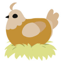 (unnamed), a gold and beige chicken with a head pattern