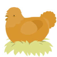 (unnamed), a orange chicken with a head pattern