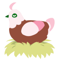 (unnamed), a russet and rose chicken with a head pattern