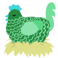 (unnamed), a viridian and spring chicken with a lace pattern