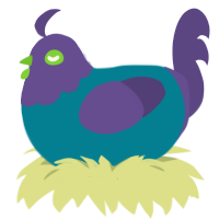 to, a sea and overcast chicken with a head pattern