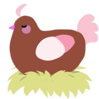 girl, a russet and rose chicken