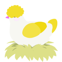 A white and yellow chicken