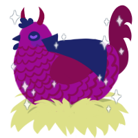Blackberry Bush, a plum and wine chicken with a lace pattern