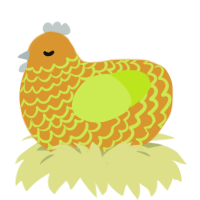fruit salad, a orange and lime chicken with a lace pattern