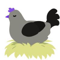 A ash and sable chicken