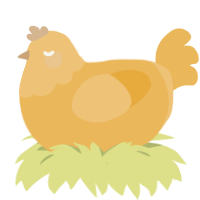 cake batter, a honey chicken with a head pattern