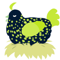 glowstick, a tumblr and lime chicken with a speckle pattern