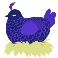 1 mod navy xxx, a navy and indigo chicken with a lace pattern