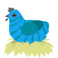 Nvidia GeForce, a sky and sea chicken with a bar pattern