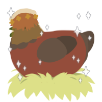 Dirt, a russet and bark chicken with a head pattern