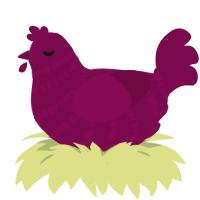 Wine, a wine chicken with a bar pattern