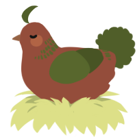 (unnamed), a russet and olive chicken with a neck-band pattern
