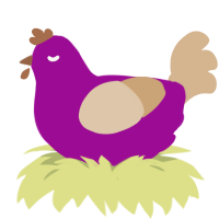 (unnamed), a plum and beige chicken