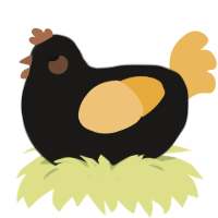 A sable and honey chicken