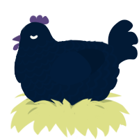 (unnamed), a tumblr chicken with a lace pattern