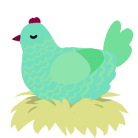 (unnamed), a mint and spring chicken with a lace pattern