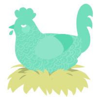 (unnamed), a mint chicken with a double-lace pattern