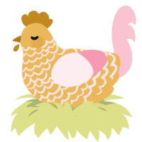 (unnamed), a honey and rose chicken with a lace pattern