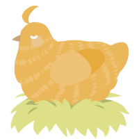honey xxy, a honey chicken with a bar pattern