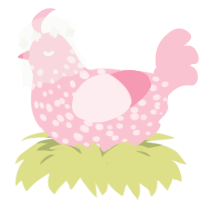 rosenne - xxx, a rose chicken with a speckle pattern