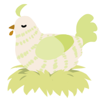 A cream and lemon chicken with a bar pattern