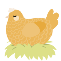 A honey chicken with a lace pattern