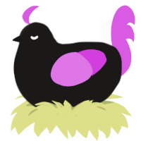(unnamed), a sable and orchid chicken