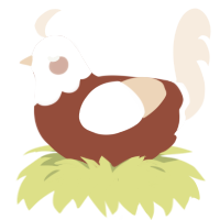 (unnamed), a russet and cream chicken with a head pattern