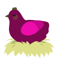 A wine and fuchsia chicken