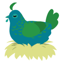 deluge, a sea and viridian chicken with a half-lace pattern
