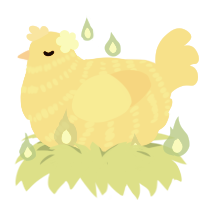 Honey Cream, a honey chicken with a bar pattern