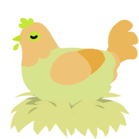 A lemon and honey chicken with a head pattern