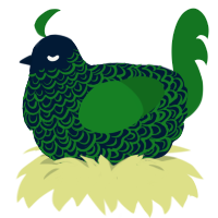 Undergrowth, a tumblr and leaf chicken with a double-lace pattern