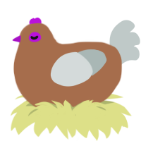 (unnamed), a brown and silver chicken