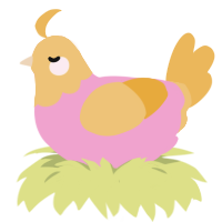 (unnamed), a pink and honey chicken with a head pattern