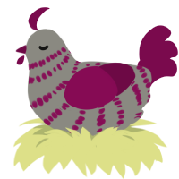 (unnamed), a ash and wine chicken with a bar pattern