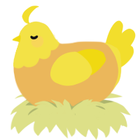A honey and yellow chicken with a head pattern