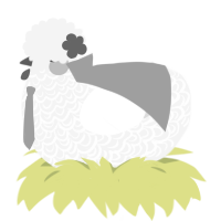 A white chicken with a double-lace pattern