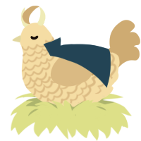 A cream and beige chicken with a lace pattern
