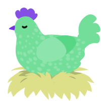 (unnamed), a spring chicken with a speckle pattern
